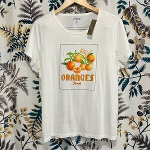 BNWT J Crew Factory Oranges t-shirt